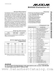 MAX668EVKIT datasheet pdf MAXIM - Dallas Semiconductor