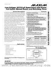MAX6706A datasheet pdf MAXIM - Dallas Semiconductor