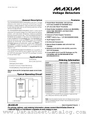 MAX6807 datasheet pdf MAXIM - Dallas Semiconductor