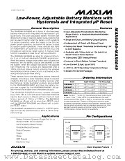 MAX6848 datasheet pdf MAXIM - Dallas Semiconductor