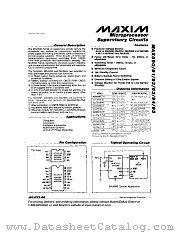 MAX691 datasheet pdf MAXIM - Dallas Semiconductor