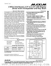 MAX6954 datasheet pdf MAXIM - Dallas Semiconductor