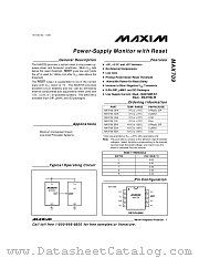 MAX709M datasheet pdf MAXIM - Dallas Semiconductor