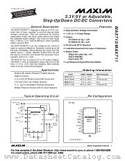 MAX710 datasheet pdf MAXIM - Dallas Semiconductor