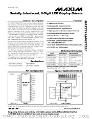MAX7221 datasheet pdf MAXIM - Dallas Semiconductor