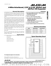 MAX7301 datasheet pdf MAXIM - Dallas Semiconductor