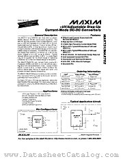 MAX731 datasheet pdf MAXIM - Dallas Semiconductor