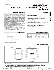 MAX7310 datasheet pdf MAXIM - Dallas Semiconductor