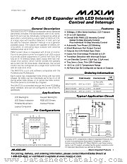 MAX7315 datasheet pdf MAXIM - Dallas Semiconductor