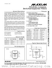 MAX7410 datasheet pdf MAXIM - Dallas Semiconductor