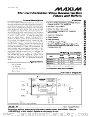 MAX7430 datasheet pdf MAXIM - Dallas Semiconductor