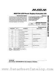 MAX759LCDEVKIT datasheet pdf MAXIM - Dallas Semiconductor