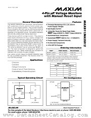 MAX812 datasheet pdf MAXIM - Dallas Semiconductor