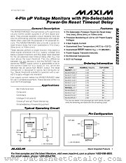 MAX822 datasheet pdf MAXIM - Dallas Semiconductor