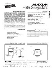 MAX845 datasheet pdf MAXIM - Dallas Semiconductor
