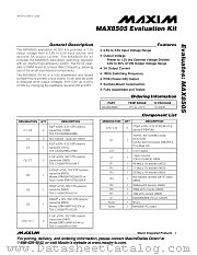 MAX8505EVKIT datasheet pdf MAXIM - Dallas Semiconductor