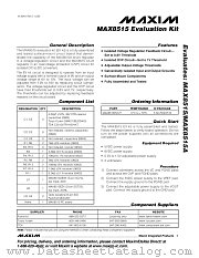MAX8515EVKIT datasheet pdf MAXIM - Dallas Semiconductor