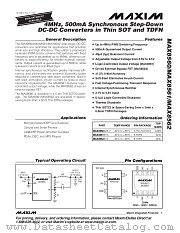 MAX8562 datasheet pdf MAXIM - Dallas Semiconductor