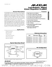 MAX8860 datasheet pdf MAXIM - Dallas Semiconductor