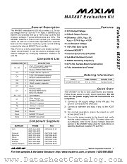 MAX887EVKIT datasheet pdf MAXIM - Dallas Semiconductor