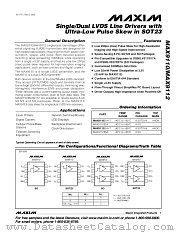 MAX9110 datasheet pdf MAXIM - Dallas Semiconductor