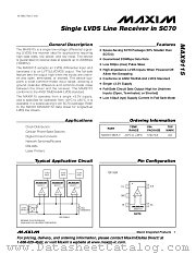MAX9115 datasheet pdf MAXIM - Dallas Semiconductor