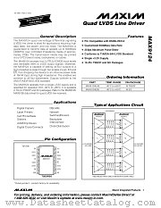 MAX9124 datasheet pdf MAXIM - Dallas Semiconductor