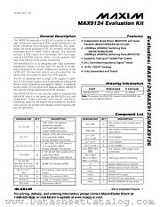 MAX9124EVKIT datasheet pdf MAXIM - Dallas Semiconductor