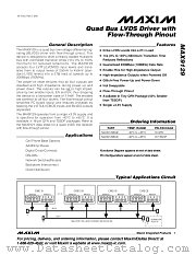 MAX9129 datasheet pdf MAXIM - Dallas Semiconductor