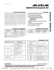 MAX9150EVKIT datasheet pdf MAXIM - Dallas Semiconductor