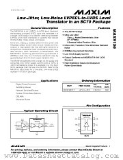MAX9156 datasheet pdf MAXIM - Dallas Semiconductor