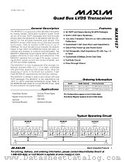 MAX9157 datasheet pdf MAXIM - Dallas Semiconductor