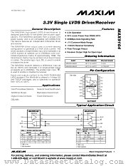 MAX9164 datasheet pdf MAXIM - Dallas Semiconductor