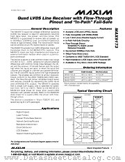MAX9173 datasheet pdf MAXIM - Dallas Semiconductor
