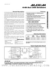 MAX9207 datasheet pdf MAXIM - Dallas Semiconductor