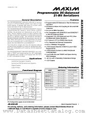 MAX9209 datasheet pdf MAXIM - Dallas Semiconductor