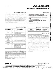 MAX9311EVKIT datasheet pdf MAXIM - Dallas Semiconductor