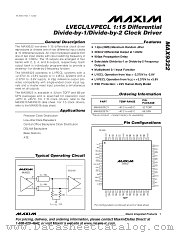 MAX9322 datasheet pdf MAXIM - Dallas Semiconductor