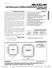 MAX9325 datasheet pdf MAXIM - Dallas Semiconductor