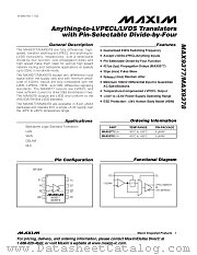 MAX9378 datasheet pdf MAXIM - Dallas Semiconductor