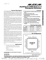 MAX9390 datasheet pdf MAXIM - Dallas Semiconductor