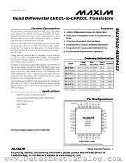 MAX9423 datasheet pdf MAXIM - Dallas Semiconductor