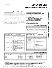 MAX9424EVKIT datasheet pdf MAXIM - Dallas Semiconductor