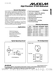 MX581 datasheet pdf MAXIM - Dallas Semiconductor
