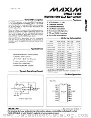 MX7541 datasheet pdf MAXIM - Dallas Semiconductor