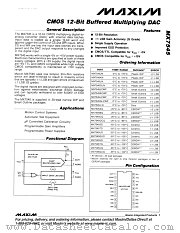MX7545 datasheet pdf MAXIM - Dallas Semiconductor