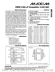 MX7548 datasheet pdf MAXIM - Dallas Semiconductor