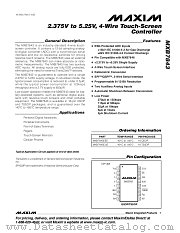 MXB7843 datasheet pdf MAXIM - Dallas Semiconductor