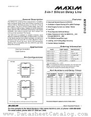 MXD1013 datasheet pdf MAXIM - Dallas Semiconductor