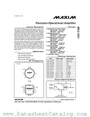 MXL1001 datasheet pdf MAXIM - Dallas Semiconductor